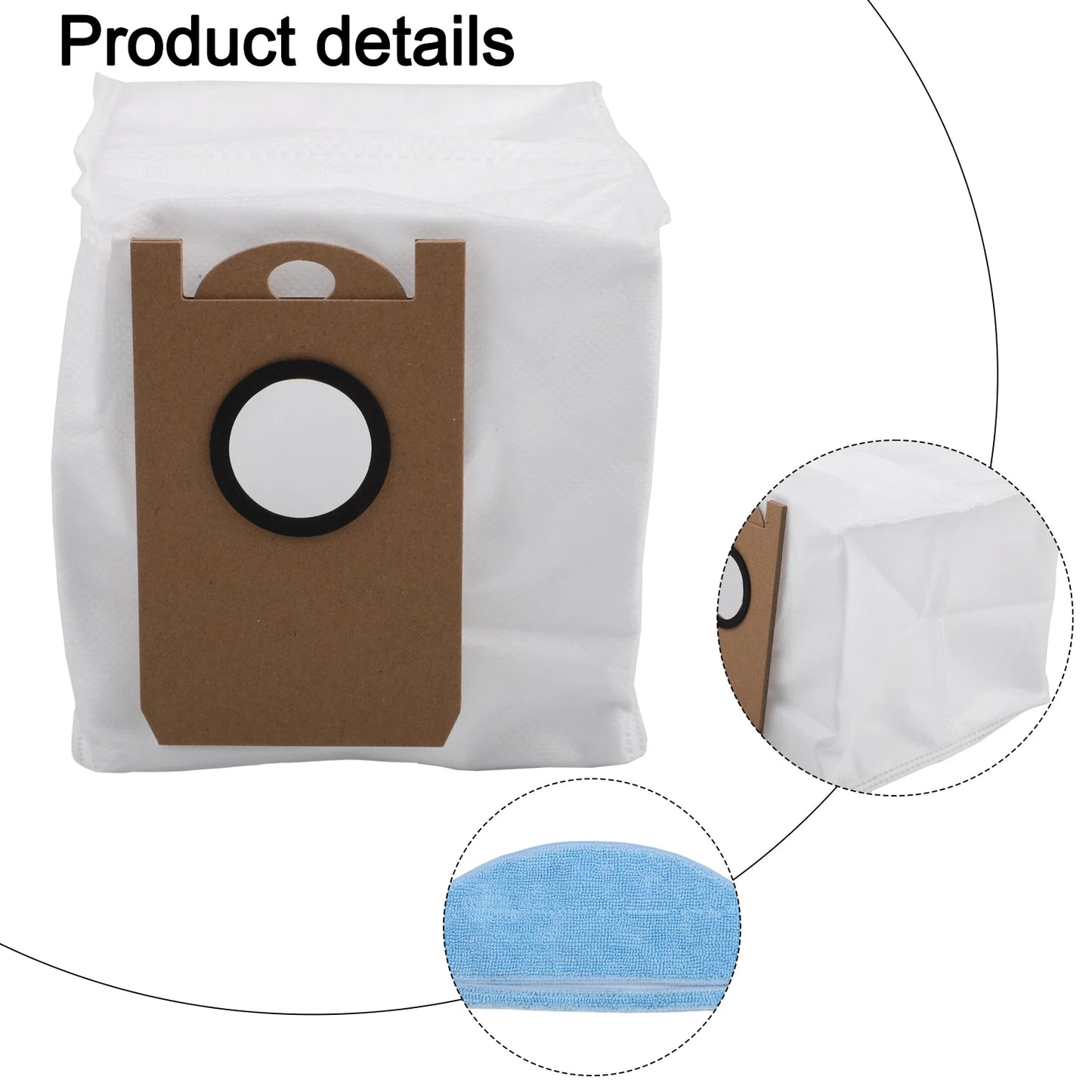 Lubluelu Tikom Laresar Clean L6 Nex Vacuum Mop Cloth Dust Bag