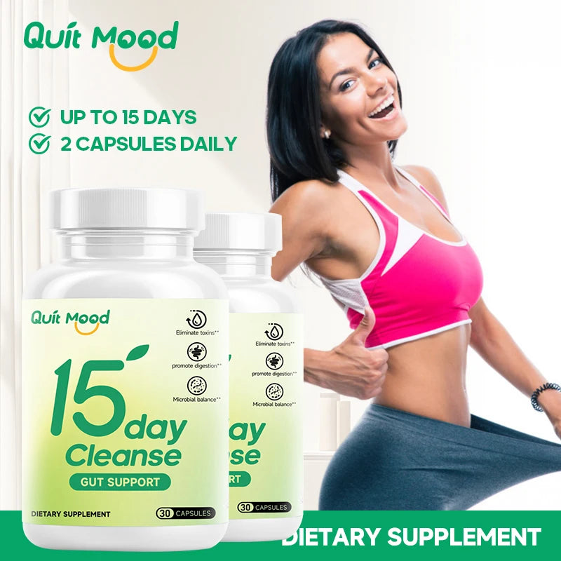 15-Day Gut Cleanse & Detox – 30 Capsules Peaceful Pleasures Health and Wellness