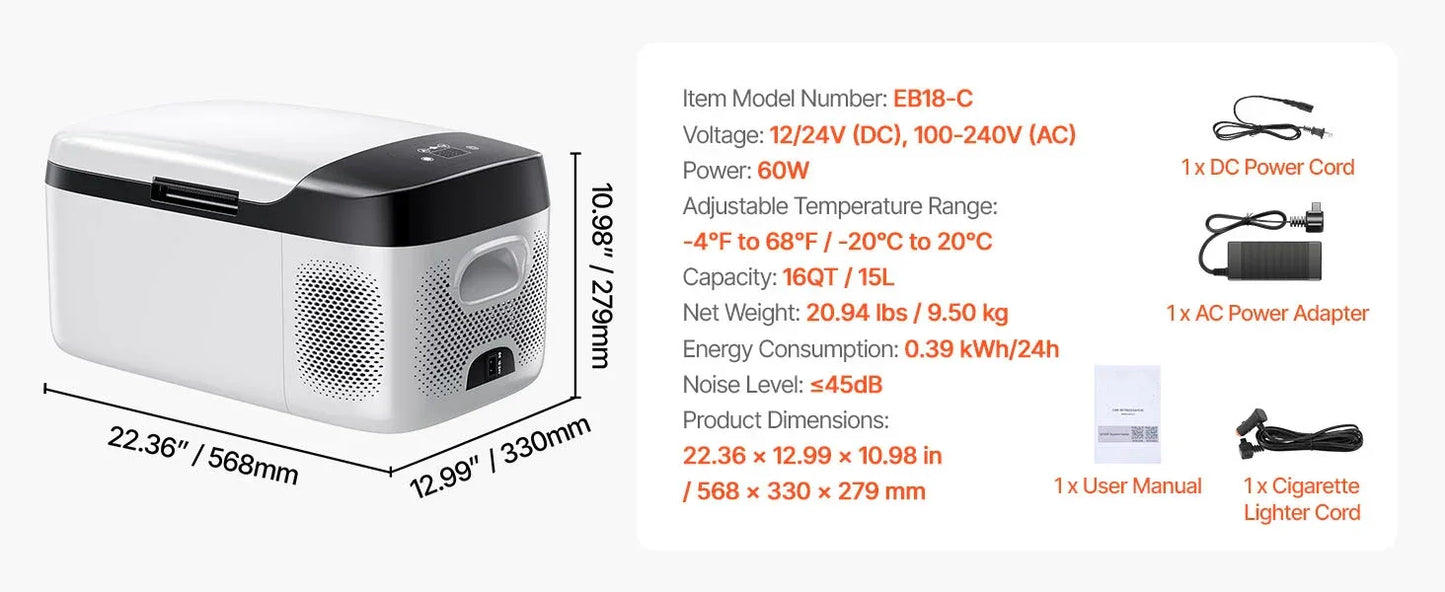 SucceBuy Car Refrigerator Mini Fridge Freezer Portable Refrigerators Peaceful Pleasures Health and Wellness