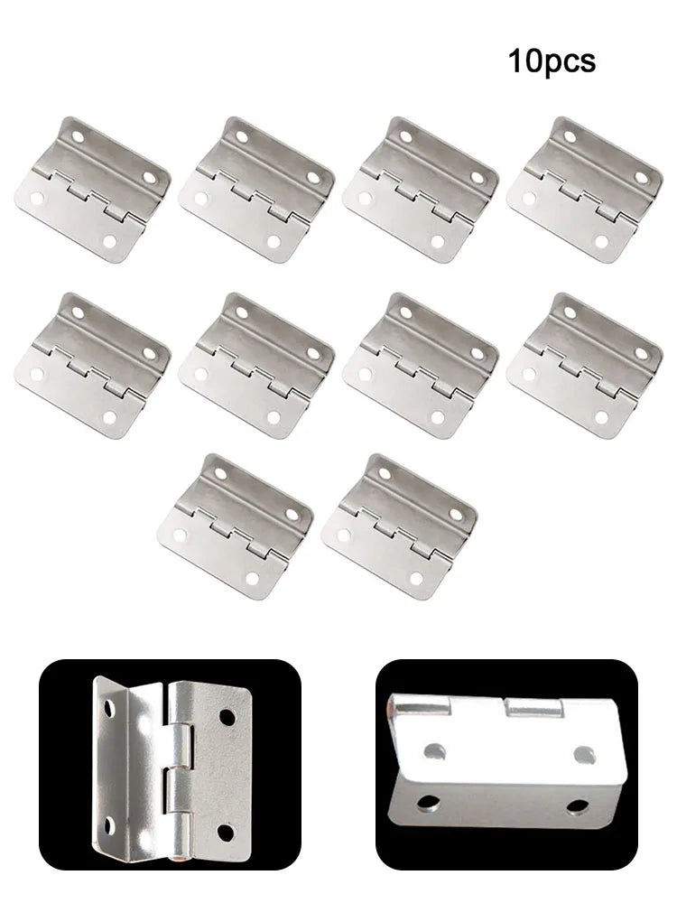 Cabinet Hinge Wooden Box Tri-fold Right Angle 4 Holes Three-folding
