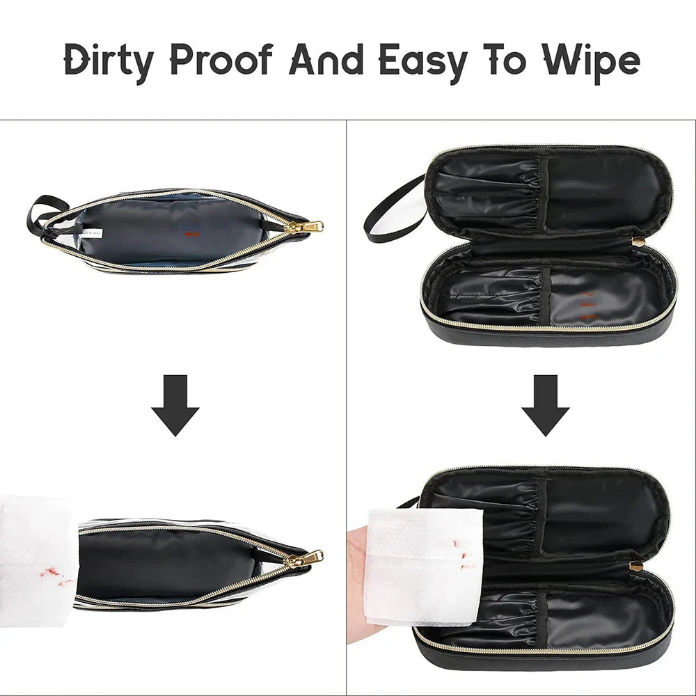 Transparent PVC Makeup Bag | Double-Layer Travel Wash Bag