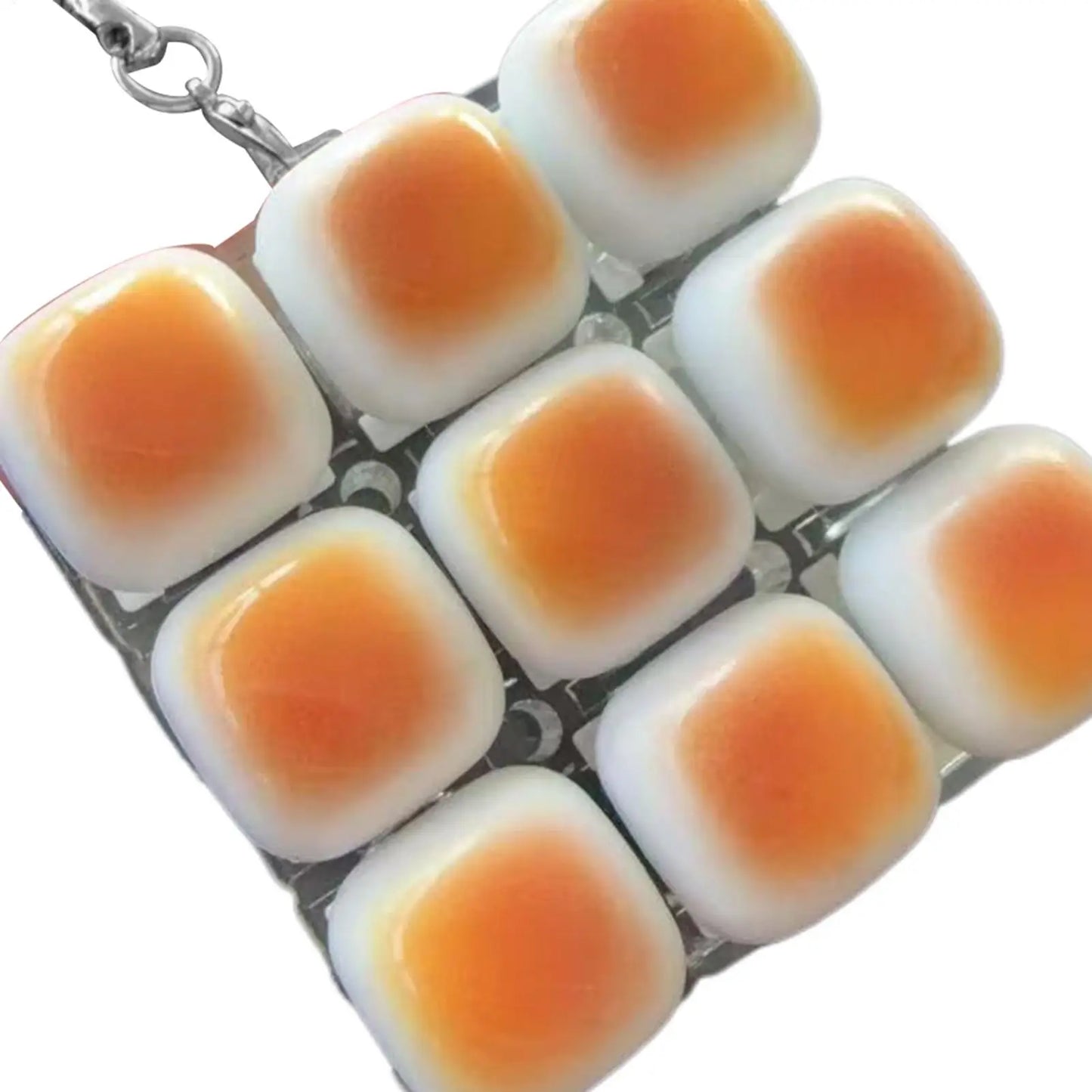 Caramel Bread Fidget Keychain | Clicky Keyboard Keycap Toy