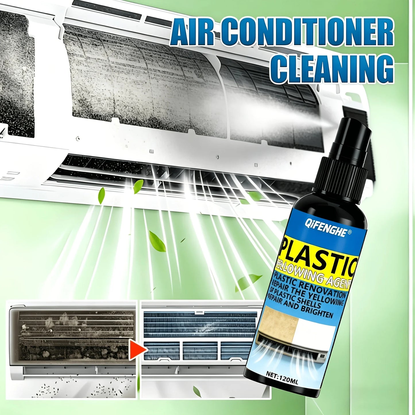 AC Coil & Plastic Cleaner Spray – Energy Efficiency | QIFENGHE