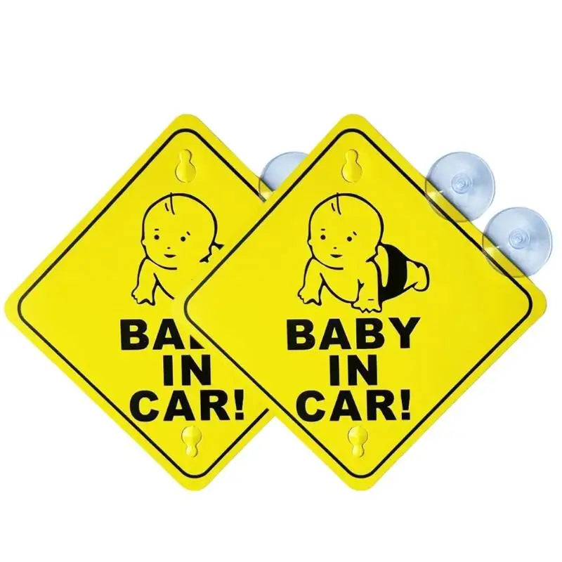 Baby on Board Car Sticker 2-Pack | High Visibility Safety Sign