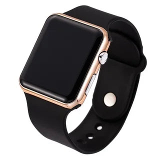 TINUORA Square LED Digital Watch – Unisex Casual Sports Wristwatch