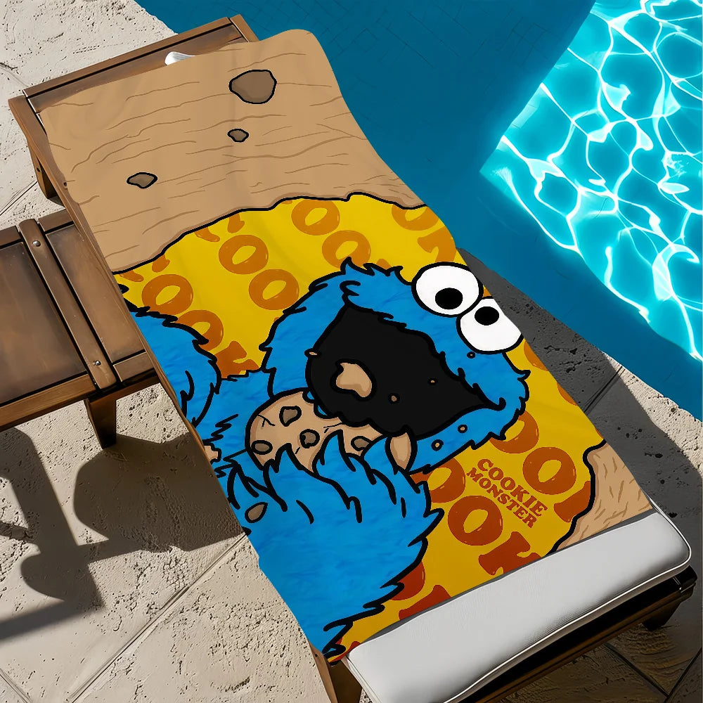 Cookie Monster Quick-Dry Beach Towel | Gym, Travel & Spa