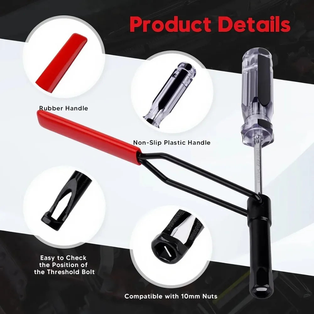 10mm Valve Adjustment Tool Jam Nut，Valve Lapping Guiding Removal Tool Compatible with Honda/Toyota/Japanese Auto Vehicle Engines Peaceful Pleasures Health and Wellness