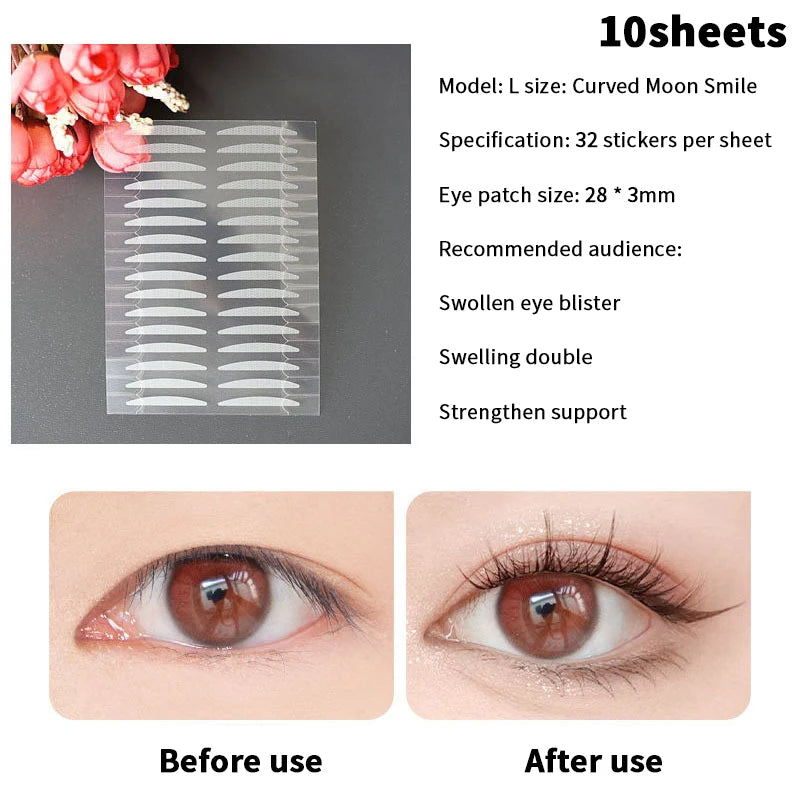 Invisible Double Eyelid Tape Stickers S/M/L – 3/5/10 Sheets