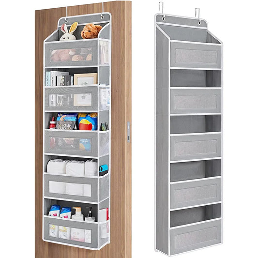 5-Shelf Behind-Door Hanging Organizer | 5 Large Pockets Door Hanging Organizer Oasis Select