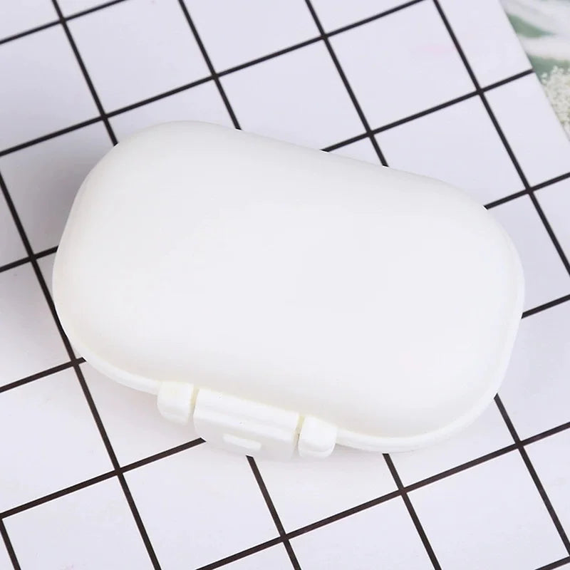 Portable Vitamin Pill Box Cases Organizer Tablet for 7 Days 8 Grids Travel with Large Compartments for Medicine Fish Oils Peaceful Pleasures Health and Wellness
