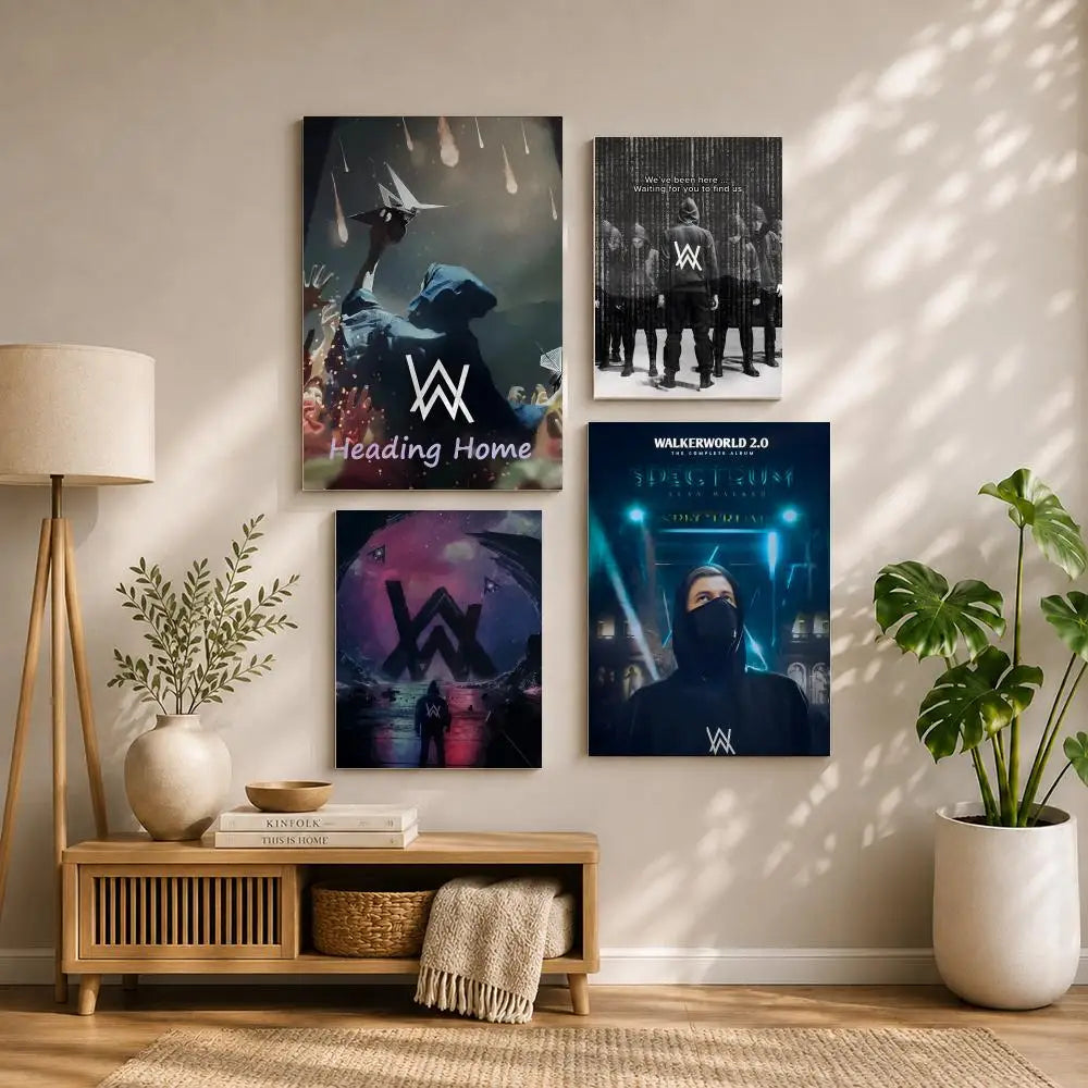 Alan Walker HD Self-Adhesive Waterproof Wall Art Poster Wall Art Poster Peaceful Pleasures Health and Wellness