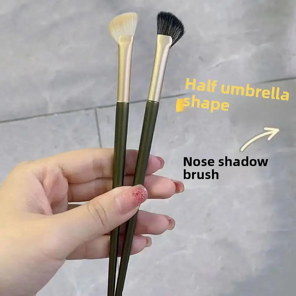 Contour Makeup Brush Set – Highlighter, Blush & Nose Shadow
