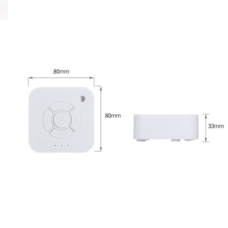 White Noise Machine USB Rechargeable | 9 Sounds, Timer, Sleep Aid