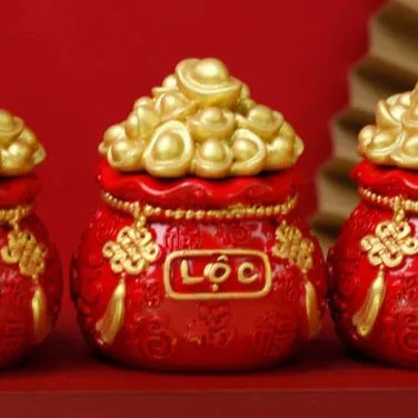 1Pcs Prosperity Sculpture Centerpiece Treasure Basin Statue for Office Shelf Desk Tabletop Art Craft Ornament Home Decorations Peaceful Pleasures Health and Wellness type9