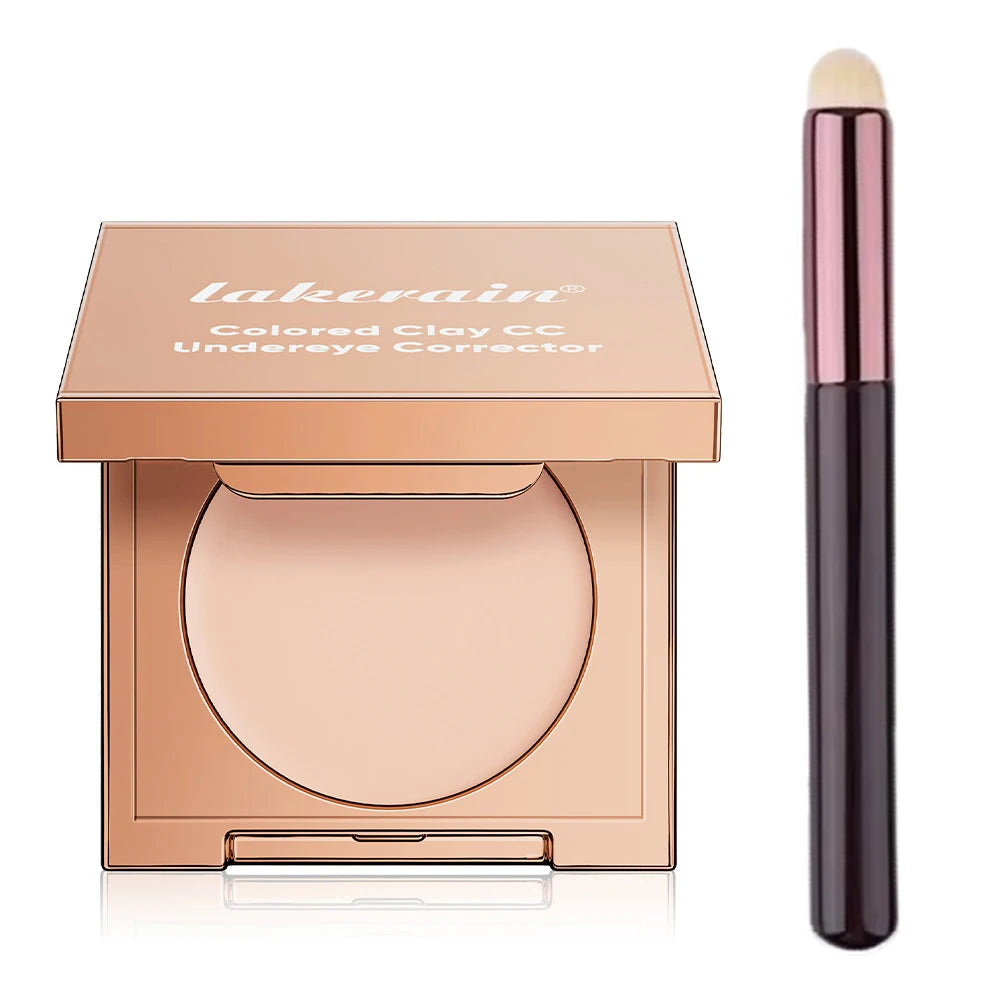 Eye Concealer Corrector With Brush Moisturizing Natural Foundation Long Lasting Waterproof Cover Dark Circles Under Eye Makeup Peaceful Pleasures Health and Wellness 1Light-Medium Peach