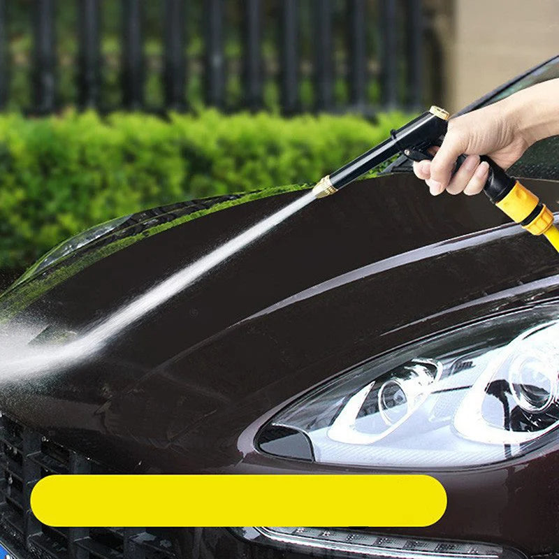 High Pressure Car Wash Water Gun New Copper-plated Nozzle Thick Long Rod Home Car Dual Pressure Car Wash Peaceful Pleasures Health and Wellness