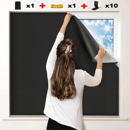 100% Blackout Window Privacy Film & Curtain – Home & Car Blackout Window Film Peaceful Pleasures Health and Wellness