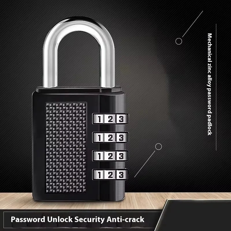 3-Pack 4-Digit Combination Padlock | Waterproof Keyless Lock