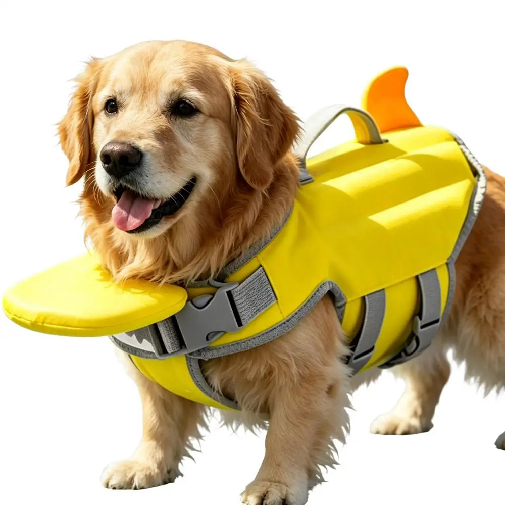 Dog Life Jacket Adjustable High Buoyancy Waterproof Dog Floating Vest Water Jacket For Puppy Small Medium Pet Pool Outdoor Lake Peaceful Pleasures Health and Wellness Blue China Mainland