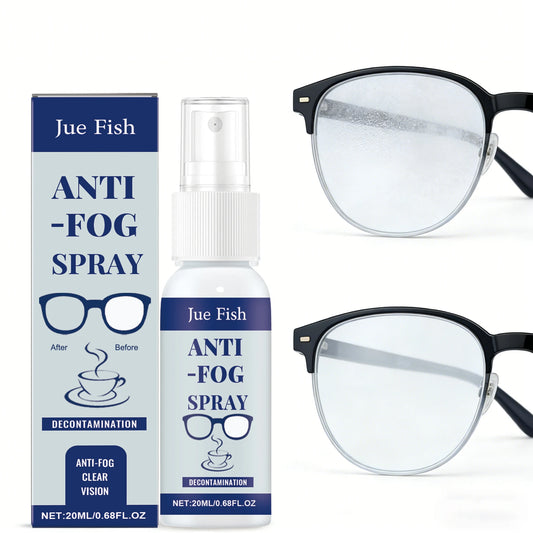 Jue-Fish Anti-Fog Spray for Eyeglasses | Clear Vision Lens Spray Anti-Fog Lens Spray Peaceful Pleasures Health and Wellness