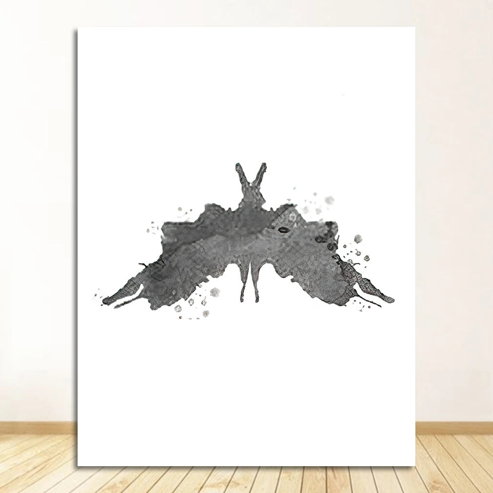Rorschach Test Canvas Wall Art | Psychologist Gift Print