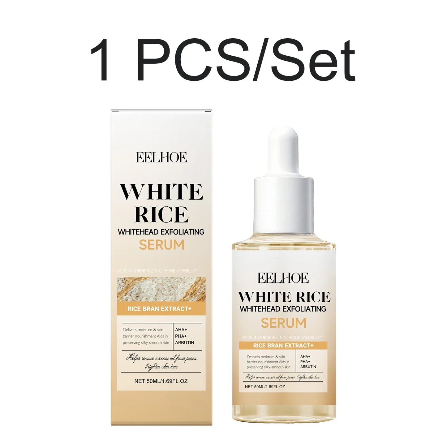 Rice Bran AHA PHA Arbutin Brightening Exfoliating Serum 50ml