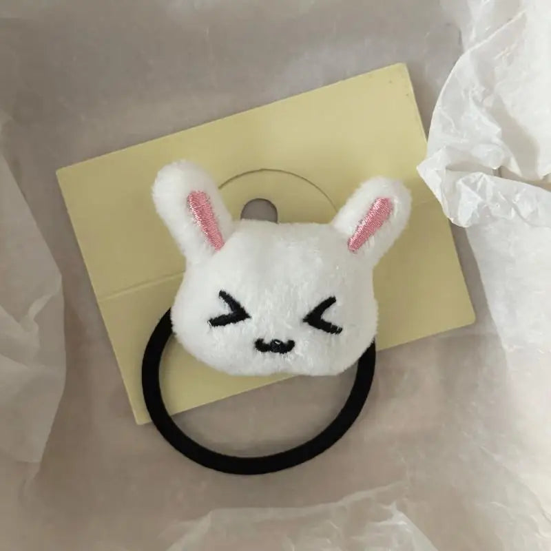 Plush Bunny Rabbit Hair Tie – Cute Hairband & Ponytail Holder