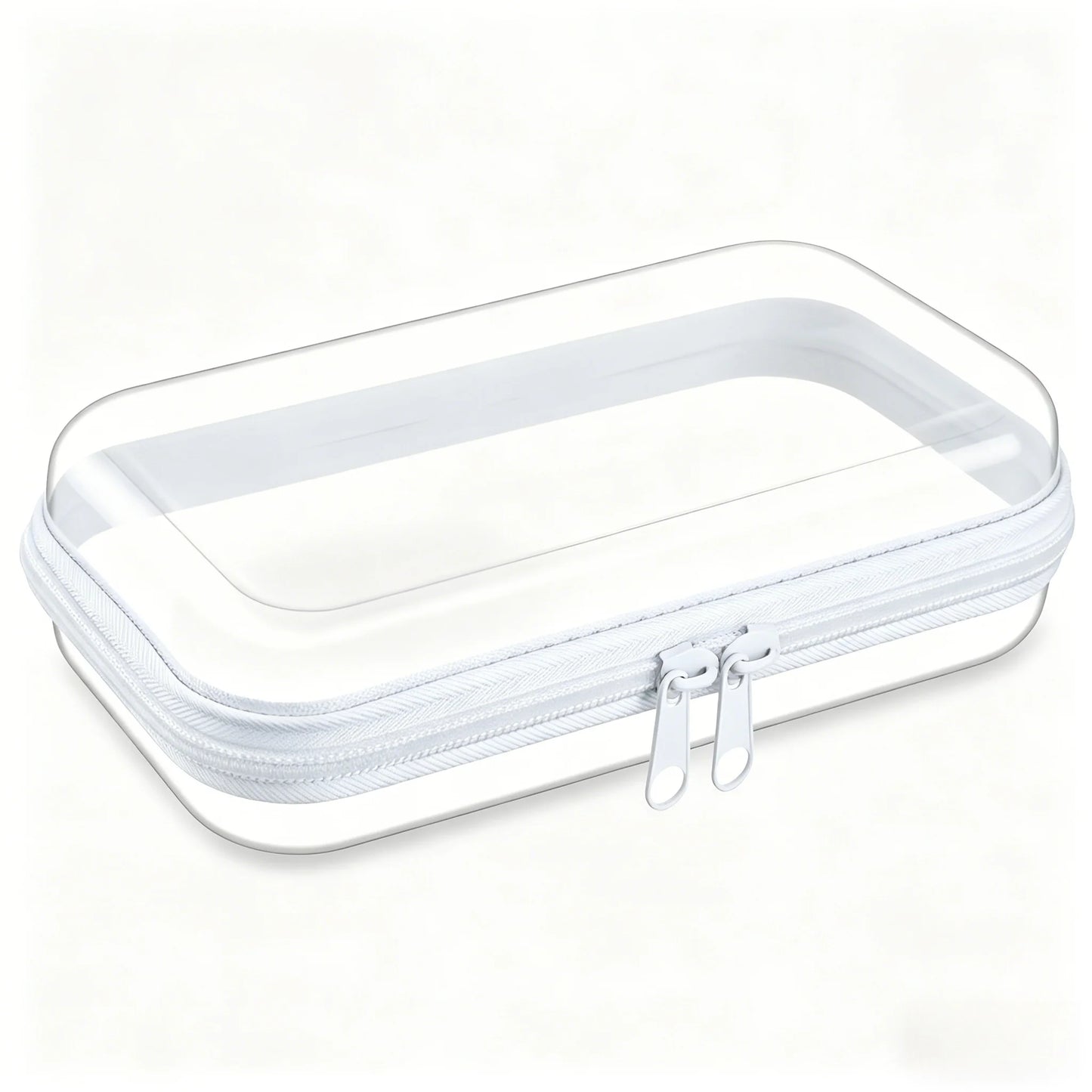 Clear Hard Shell Zipper Pouches – Waterproof Travel Organizer