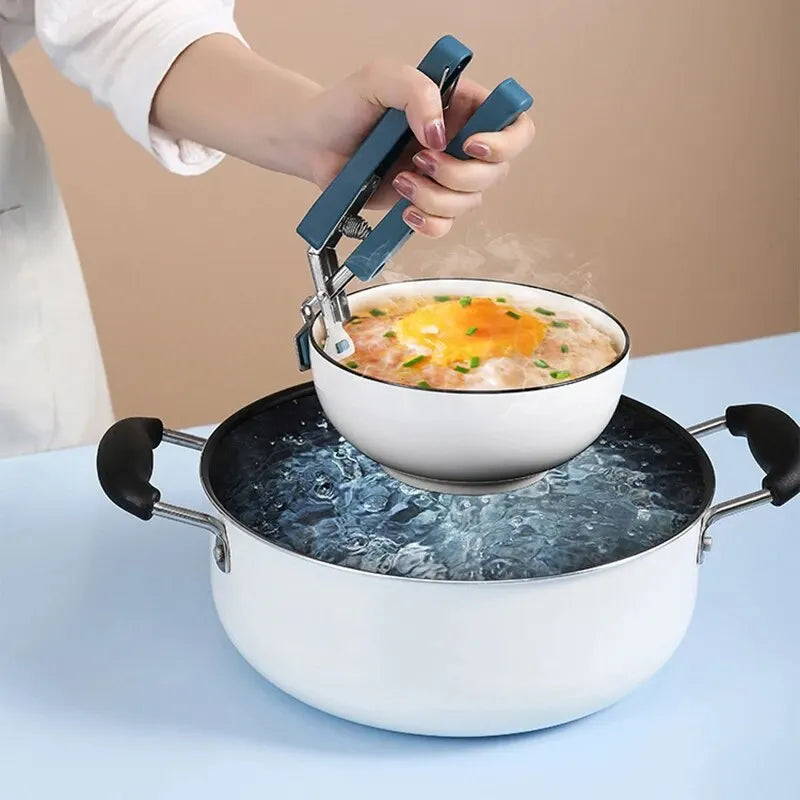 Bowl Clamp Anti Scald Clamp Kitchen Tool Clamp Steaming Vegetable Clamp Anti Slip And Anti Scald Hand Clamp Plate Peaceful Pleasures Health and Wellness