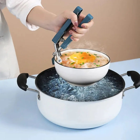 Bowl Clamp Anti Scald Clamp Kitchen Tool Clamp Steaming Vegetable Clamp Anti Slip And Anti Scald Hand Clamp Plate Peaceful Pleasures Health and Wellness