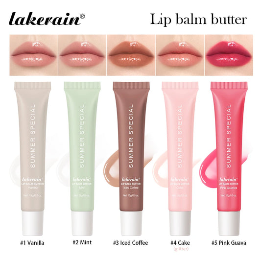 Summer Lip Balm Moisturizing Mirror Lip Gloss Lip Vanilla Mint Iced Coffee Cake Smell Lipstick Transparent Lip Oil Makeup Peaceful Pleasures Health and Wellness