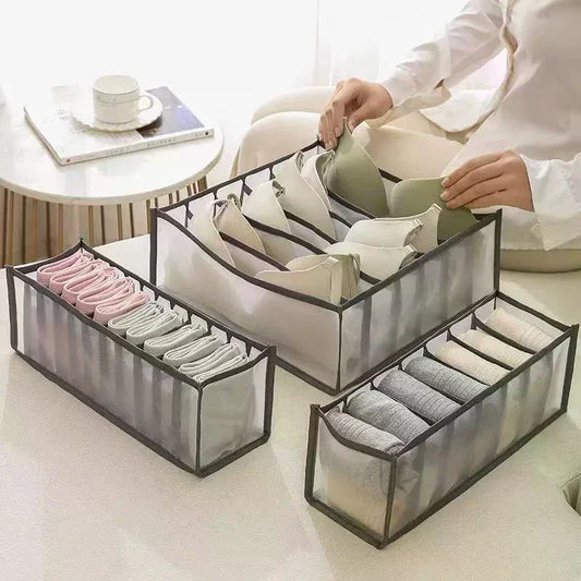 Mesh Drawer Organizer – 6/7/11 Grid Sock & Lingerie Storage Drawer Organizer Oasis Select