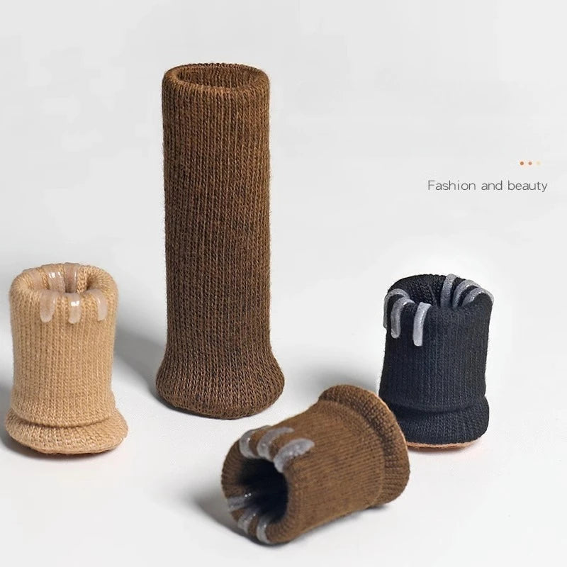 4-Pack Furniture Leg Socks | Non-Slip Floor Protectors