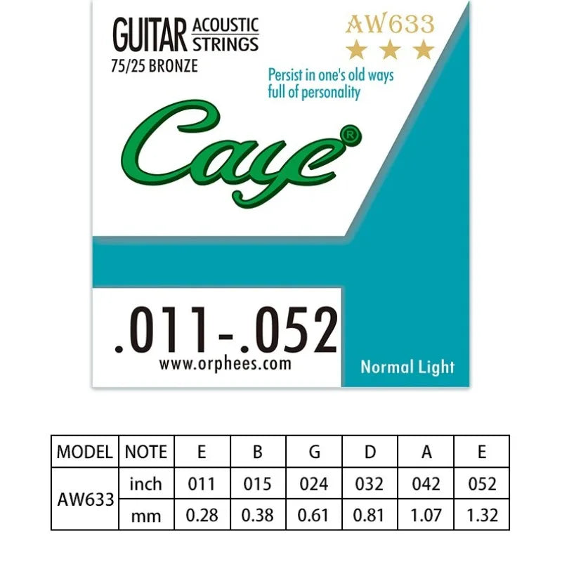 Musical Instrument Accessories CAYE Crossing Folk Strings Acoustic