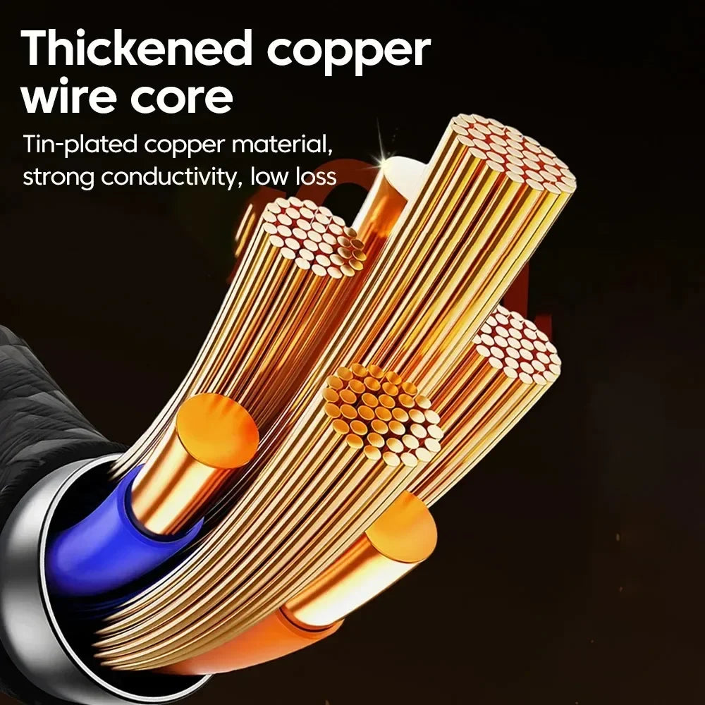 240W USB-A to USB-C Fast Charging Cable | LED Display, Nylon