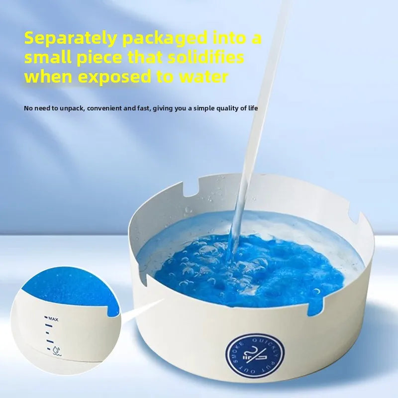 25pcs Disposable Ashtray Foaming Thickened Anti Fly Anti Smoke Eco Friendly for Home Office Gaming Cafe with Water Added Peaceful Pleasures Health and Wellness