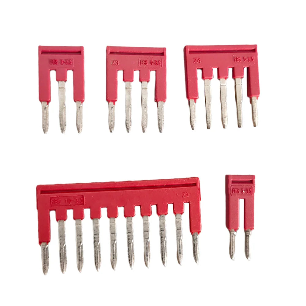 10pcs FBS10-3.5 FBS2-3.5 FBS4-3.5 FBS5-3.5 Jumpers Seat DIN Rail Terminal Block Accessories Plug-In Bridge for PT1.5 PTTB1.5 Peaceful Pleasures Health and Wellness