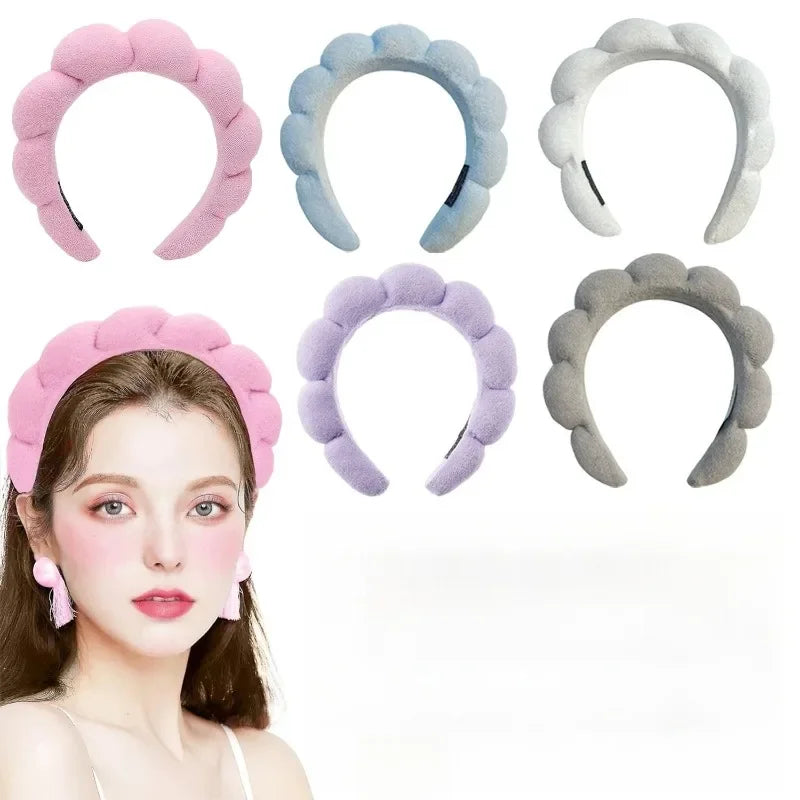 Microfiber Spa Headband & Wristbands Set for Face Washing