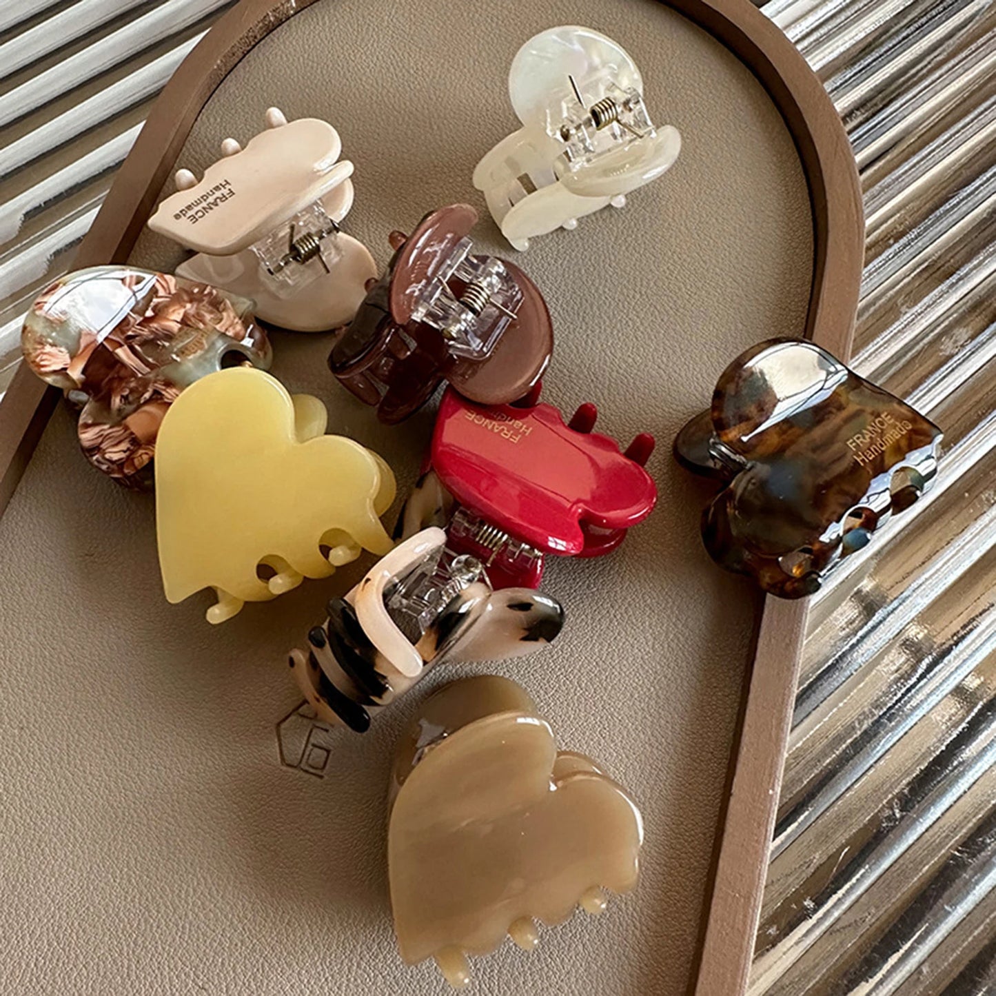 Heart-Shaped Claw Clips | Strong Grip Jaw Clips for Women