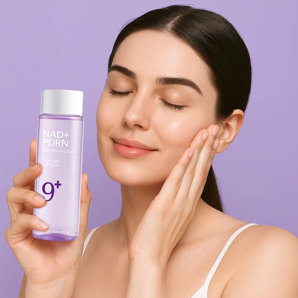 NAD+PDRN Glow Boosting Toner, Firming, Hydrating, Elasticity, Fade Fine Lines, Skincare Moisturizing Essence for Dry Skin, 120ML Peaceful Pleasures Health and Wellness