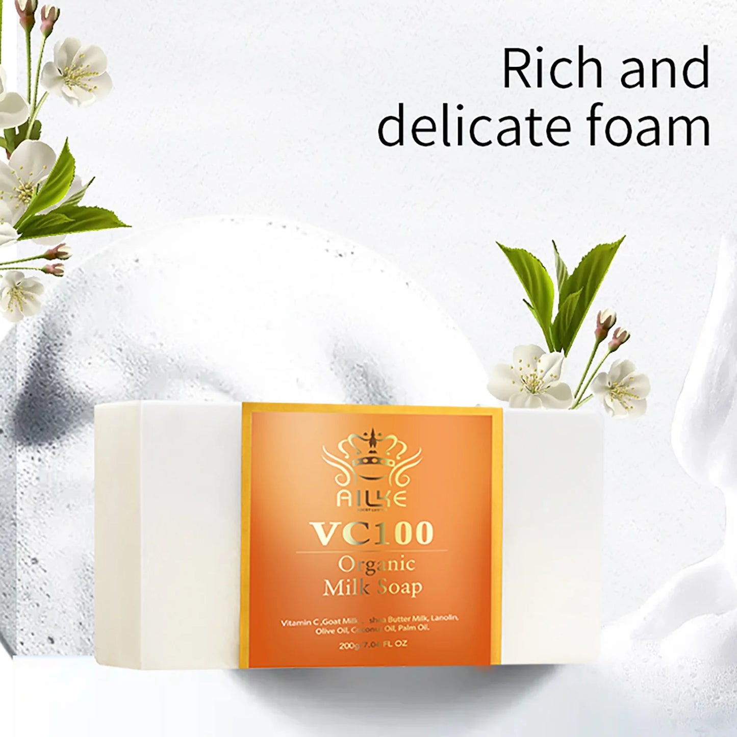 AILKE Organic Vitamin C Brightening Soap | Shea & Goat Milk 200g