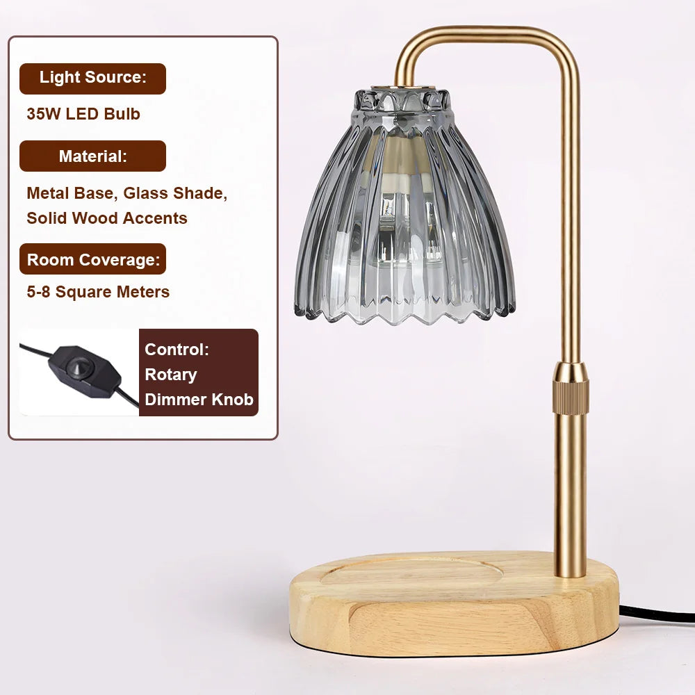 Dimmable Candle Warmer Lamp | Flameless Wax Melt Aroma Light