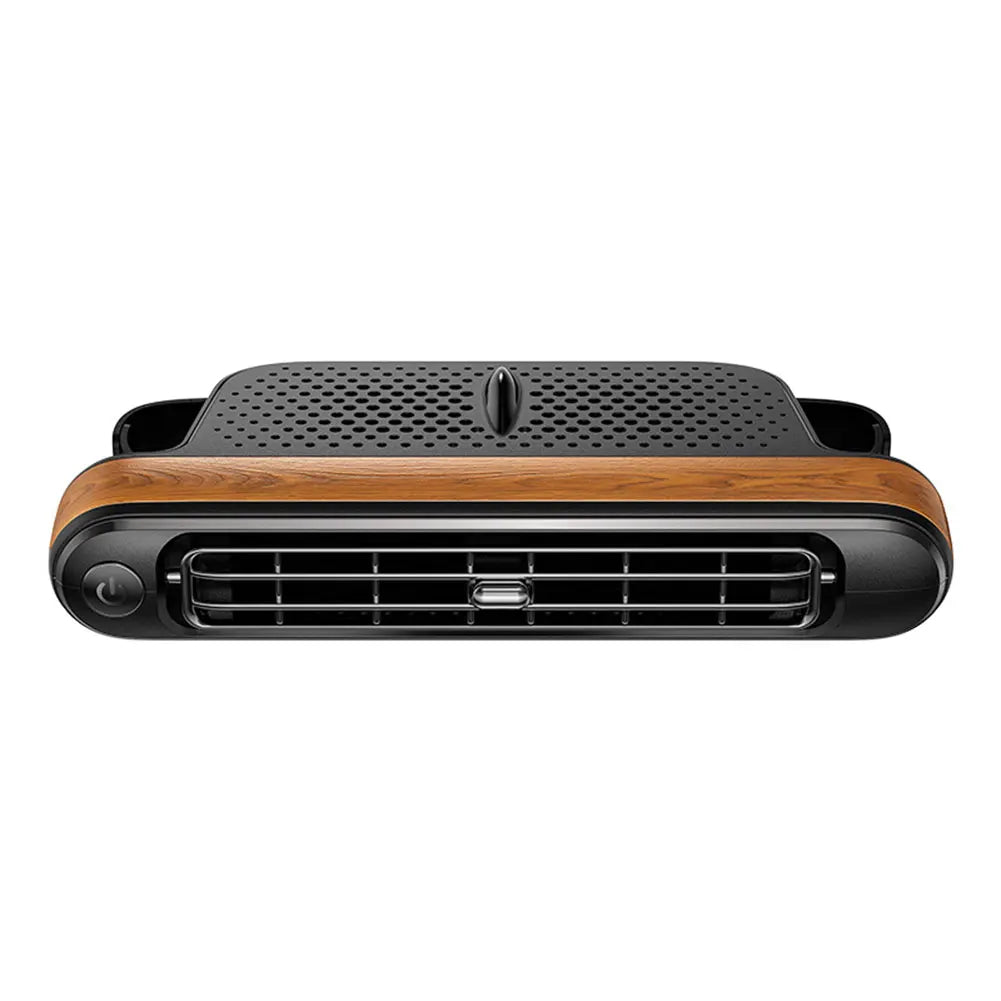 Backseat Cooling Fan Vehicle Rear Headrest Fans Three Wind Speeds Cooling Air Fan Portable Fan for Sedan SUV RV Truck Peaceful Pleasures Health and Wellness Wood Pattern france