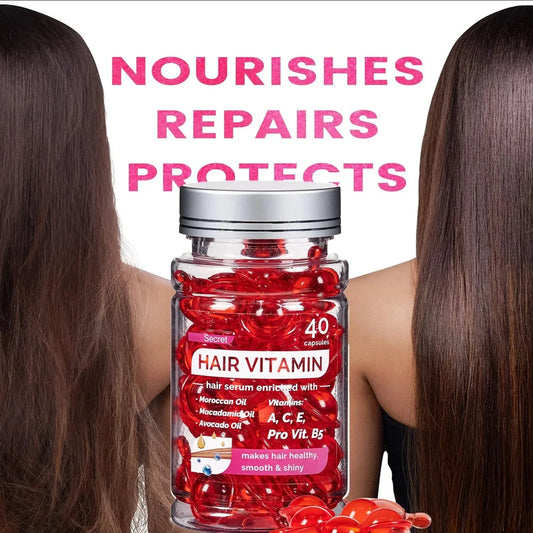 Eelhoe Moroccan Argan Vitamin Oil Hair Capsules – 40ct Hair Oil Capsules Oasis Select
