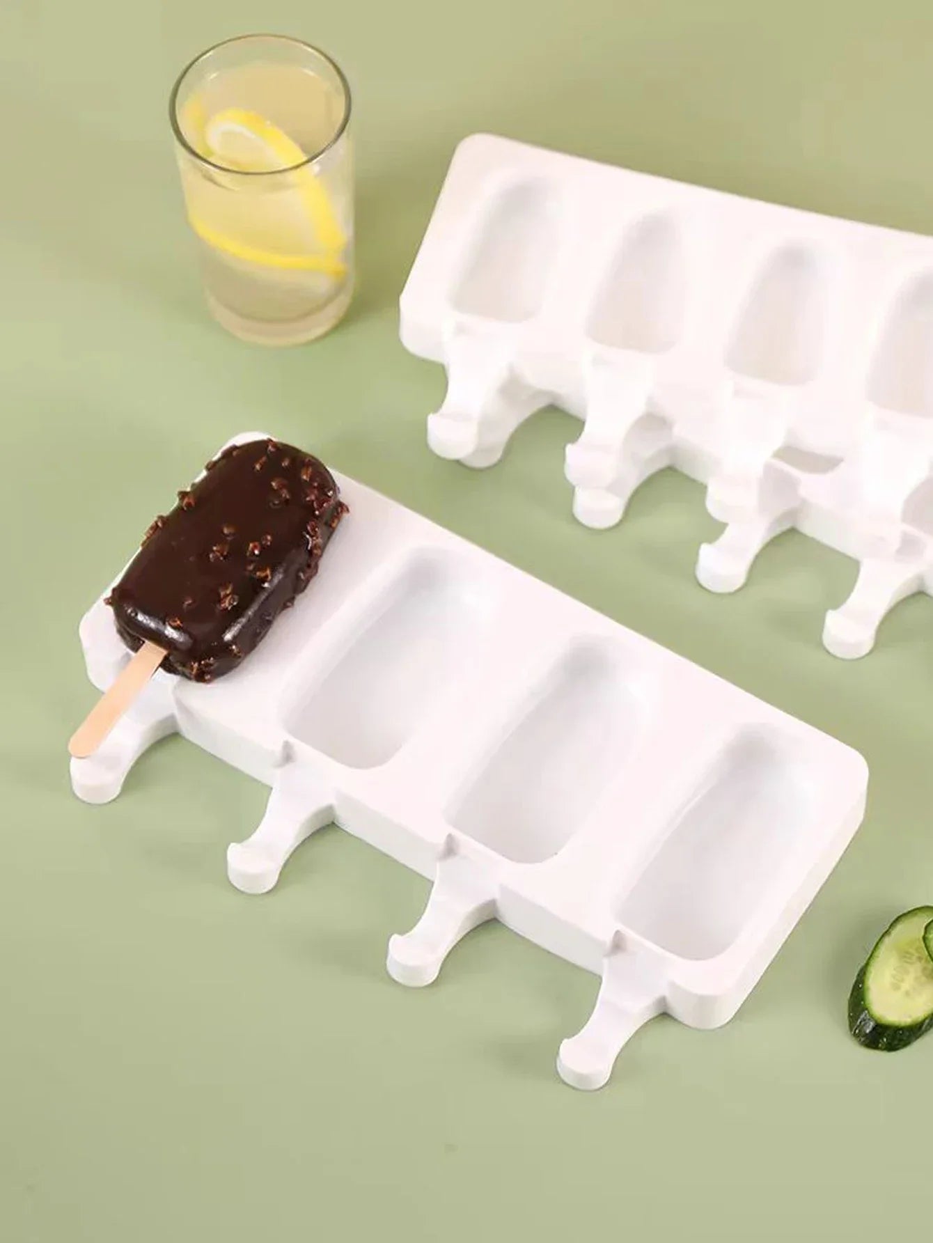 Silicone Ice Cream & Popsicle Mold – DIY Fruit Ice Tray