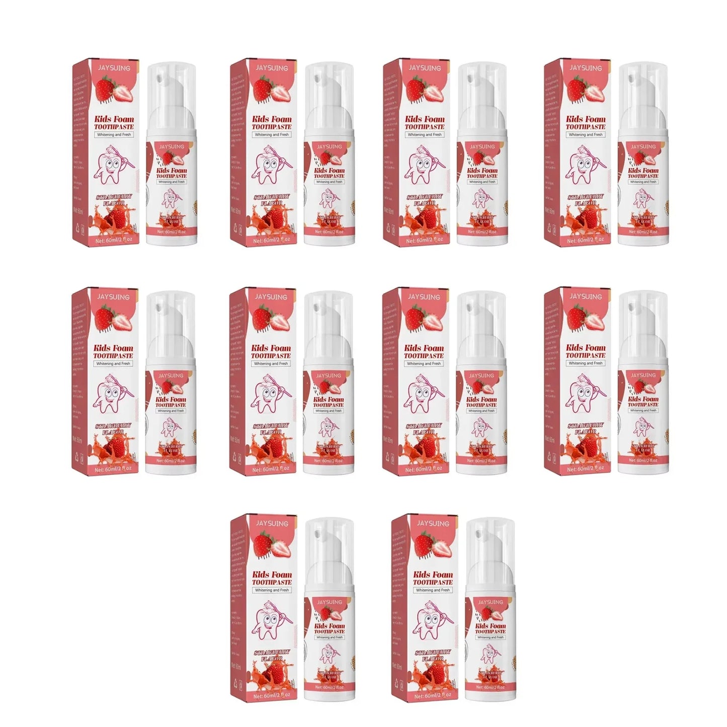 Kids Foam Toothpaste – Whitening, Stain Removal & Gum Care