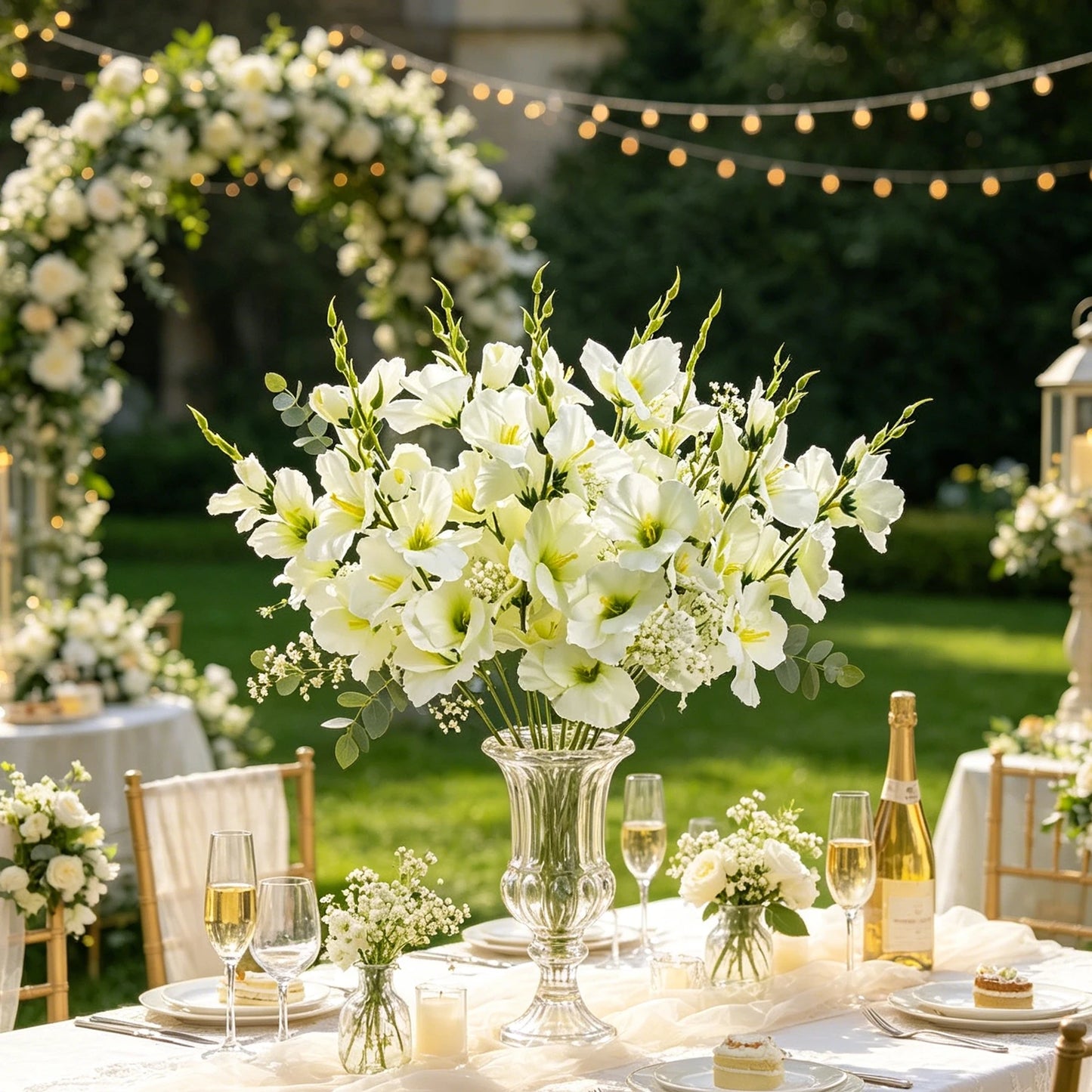 Artificial Moth Orchid Silk Flowers | Wedding & Home Décor 2/4 Pcs