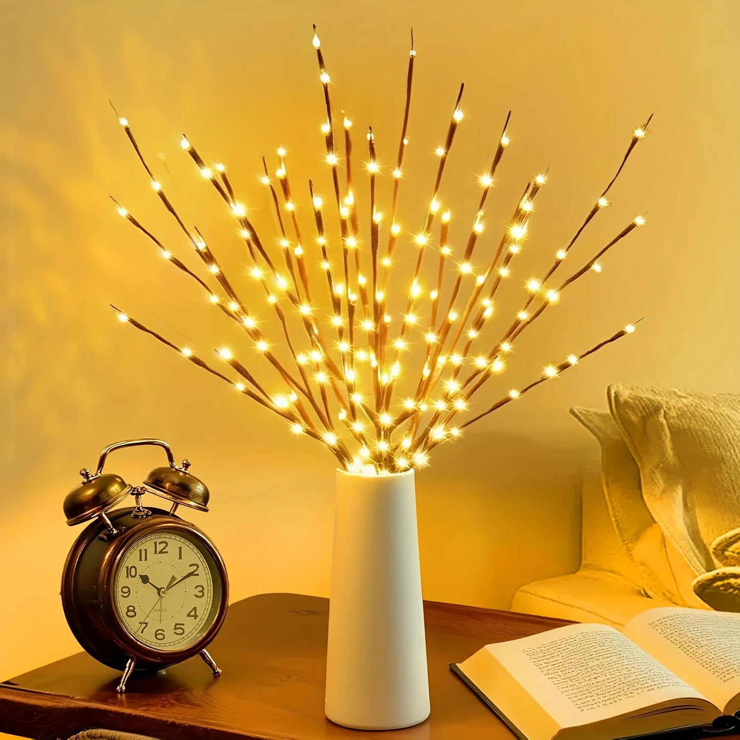 LED Bendable Twig Branch Lights | Battery Powered Home Decor