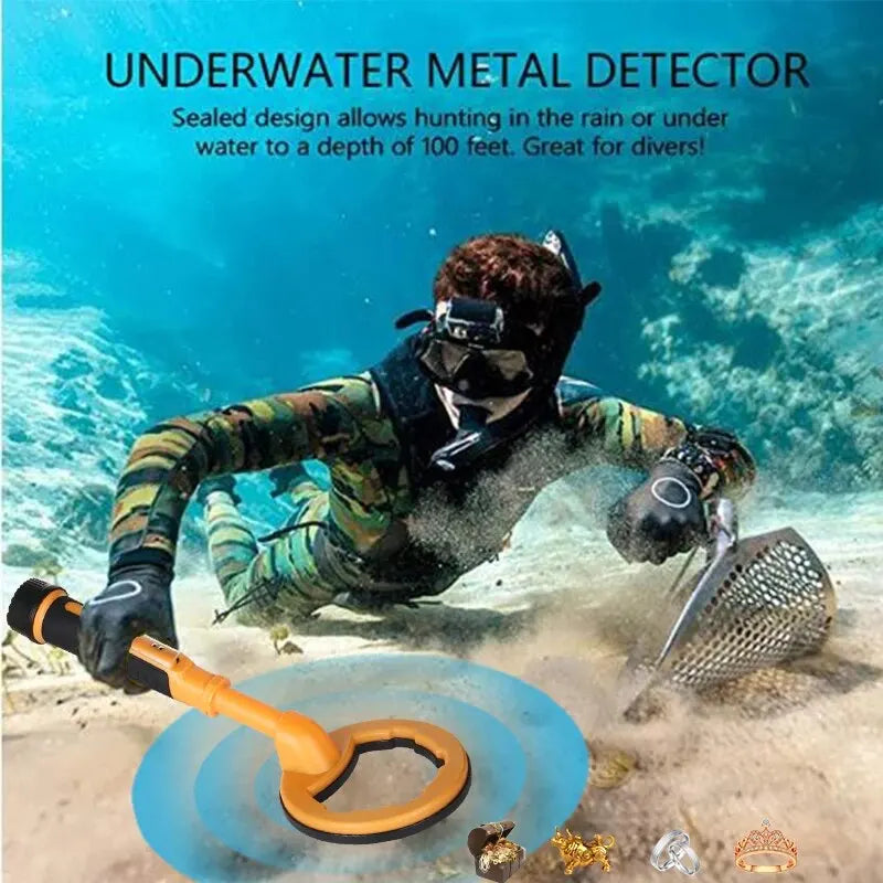 NEW Pulse Dive Underwater Detector Metal Search Detector 2 In 1 Treasure Search Machine 30m Round Probe Pinpointer Peaceful Pleasures Health and Wellness