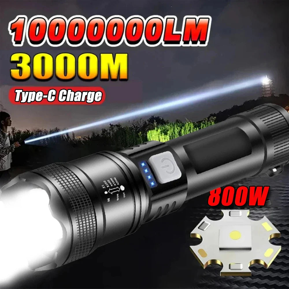 ZHIYU P70 Rechargeable Zoom Flashlight | Tail Light & USB-C